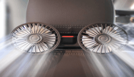 พัดลมในรถยนต์ พัดลม USB ในรถยนต์ ปรับได้ 360 องศา